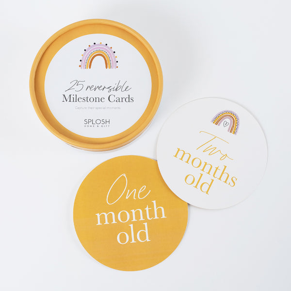Reversible Milestone Cards | Rainbows