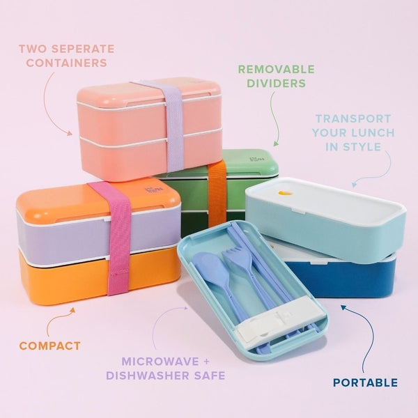 Stackable Bento Lunch Box | Sky