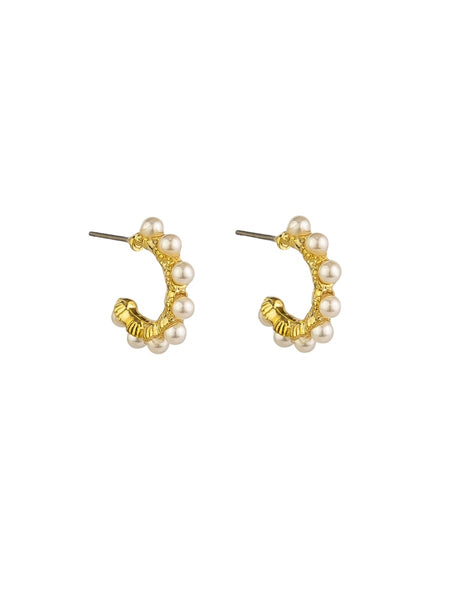 Popping Pearl Hoop Earrings | Tiger Tree