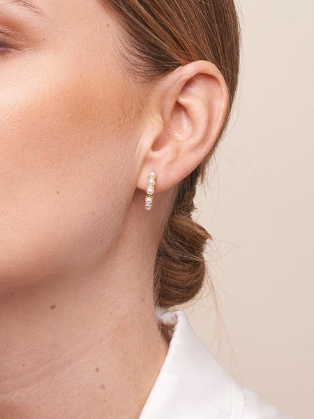 Popping Pearl Hoop Earrings | Tiger Tree