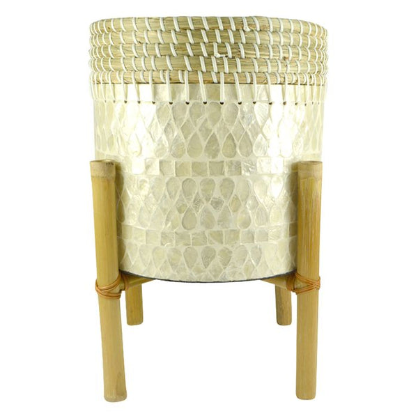 Odawa Capiz Shell Planter | Large