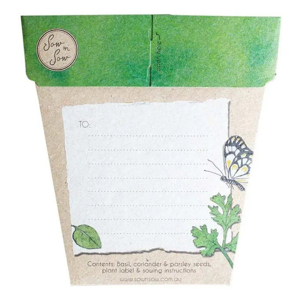 Trio of Herbs Seeds | Sow n Sow Card