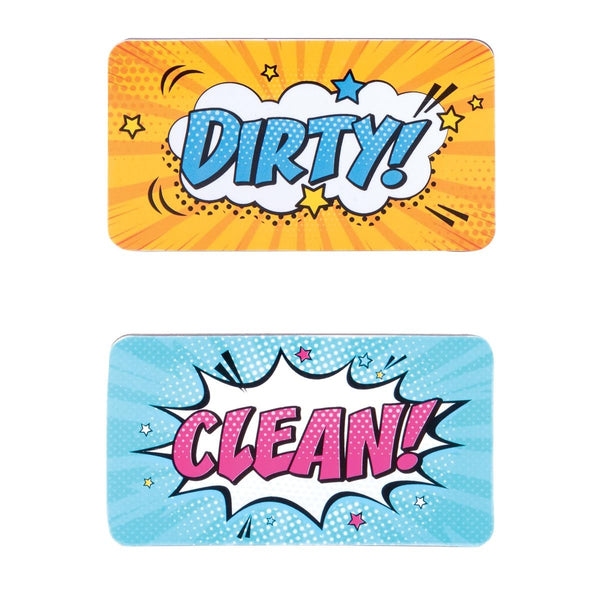 Double Sided Magnetic Dishwasher Sign