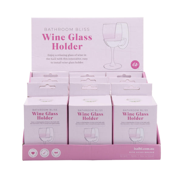 Bathroom Bliss Wine Glass Holder