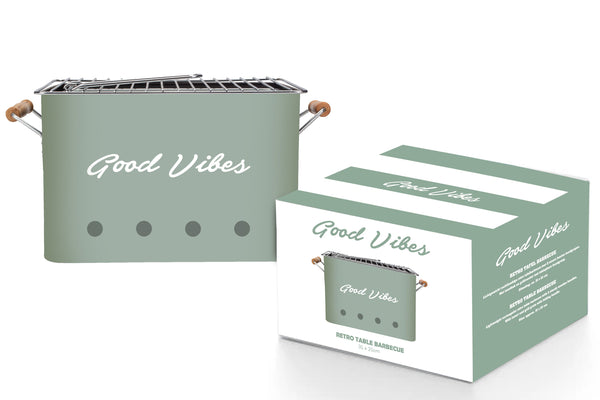 Portable Charcoal Beach BBQ | Sage