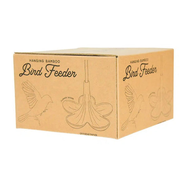 Green Bamboo Bird Feeder