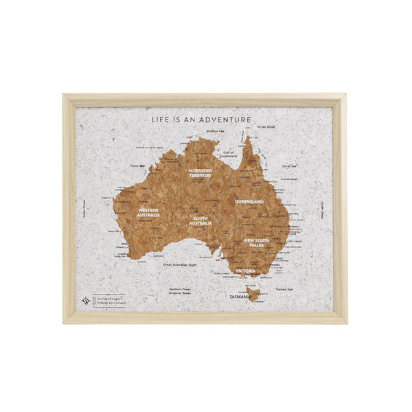 Australia Map Travel Board | Small