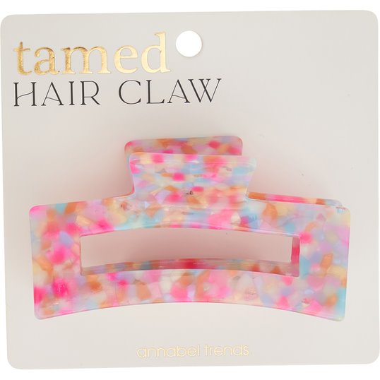 Tamed Hair Claw | Unicorn Confetti