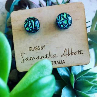 Winter Ice Glass Studs | Samantha Abbott