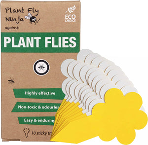 Fungal Gnat Sticky Traps | 10 Pack