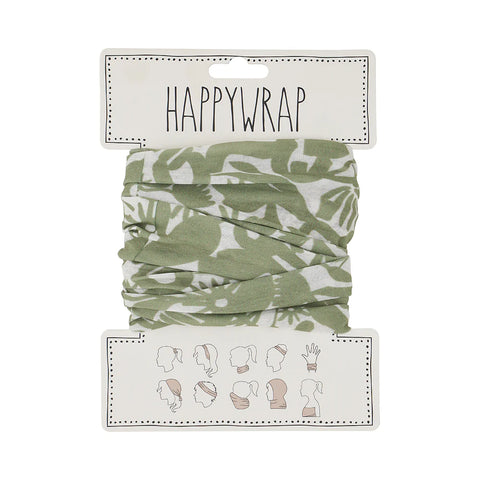 Abstract Gum Hair Happy Wrap