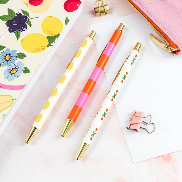 Flower, Stripe & Lemon A Dopo Pen Set