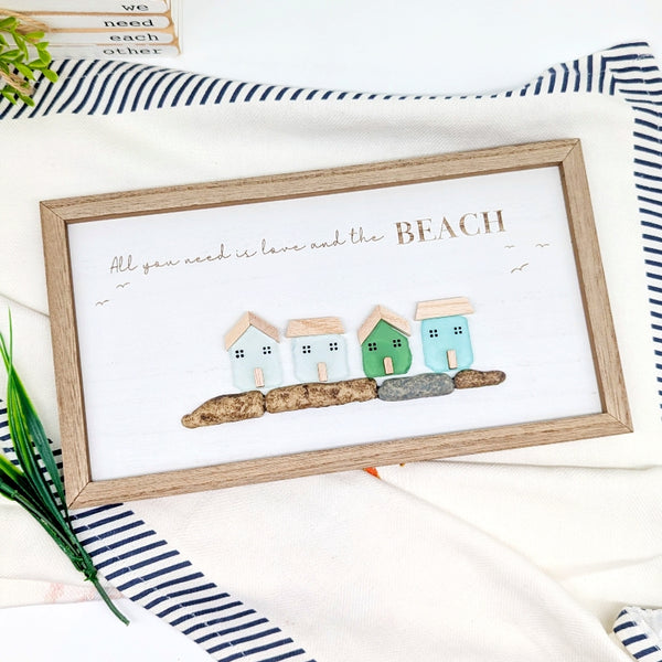 All You Need Sea Glass Wall Art