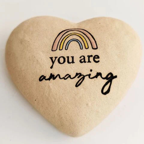 You Are Amazing Heart Stone