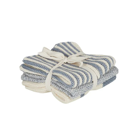 Amy Cotton Knit Cloth Set | Blue