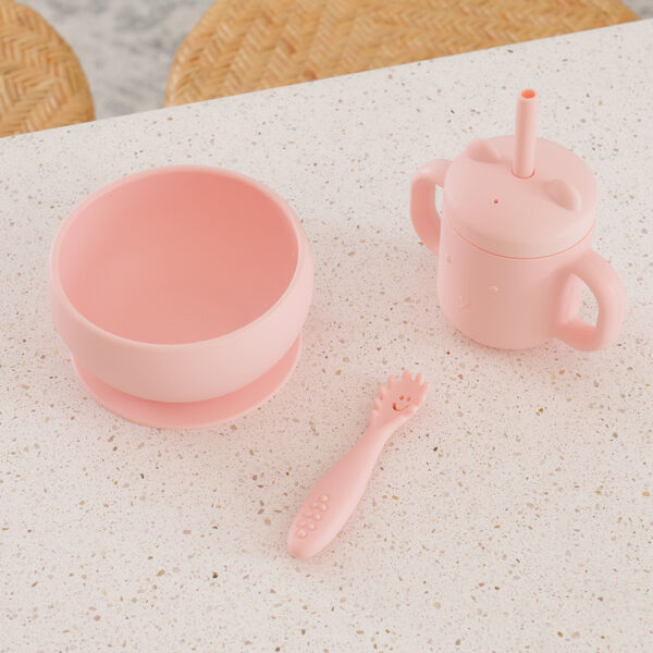 Silicone Mini Sippi Bear | Pink