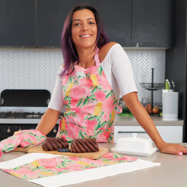 Pink Banksia Apron