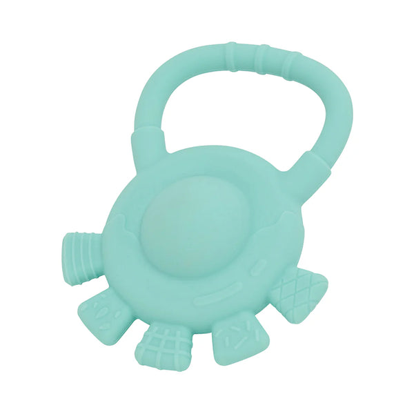 Silicone Hand Rattle | Aqua