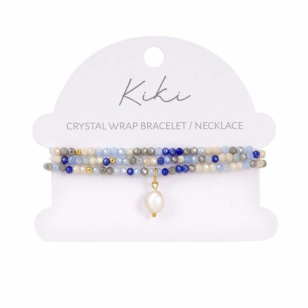 Azure Crystal Bracelet / Necklace Wrap