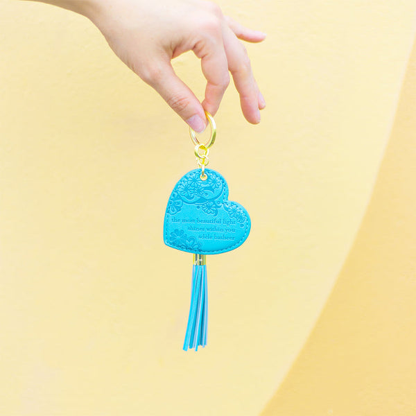 Heart Keyring | Azure