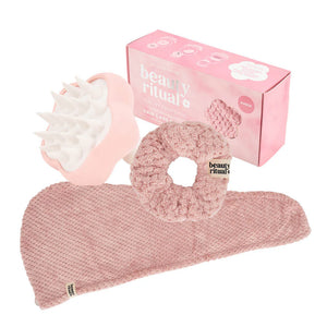 Beauty Ritual Pink Hair Care Gift Box
