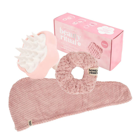 Beauty Ritual Pink Hair Care Gift Box