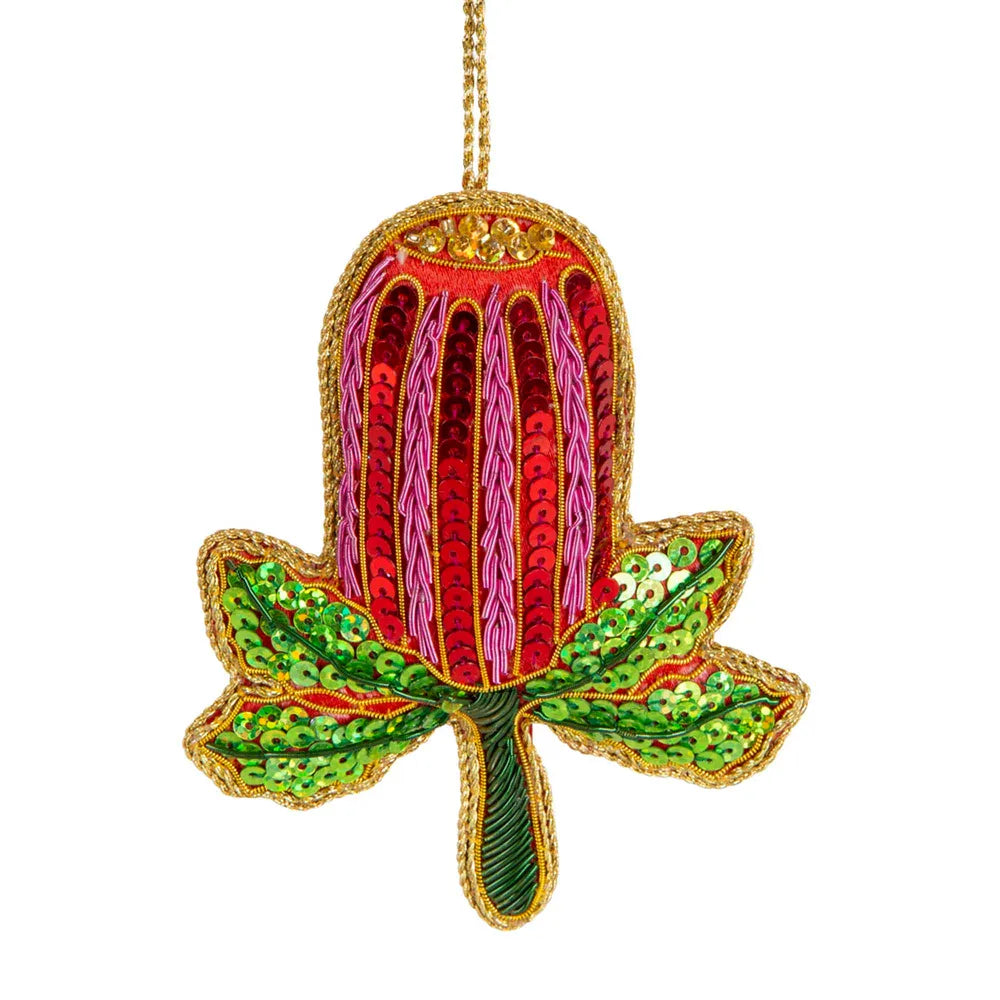 Sequin Banksia Hanging Decoration