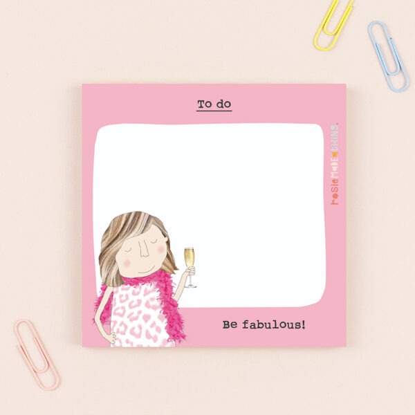Be Fabulous Sticky Jot Pad | Rosie Made A Thing