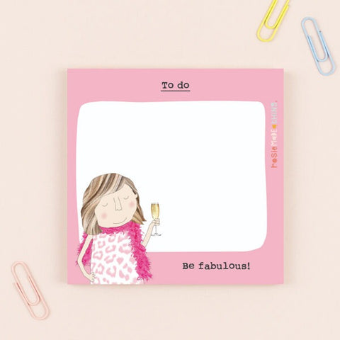 Be Fabulous Sticky Jot Pad | Rosie Made A Thing