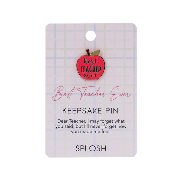 Best Teacher Keepsake Pin