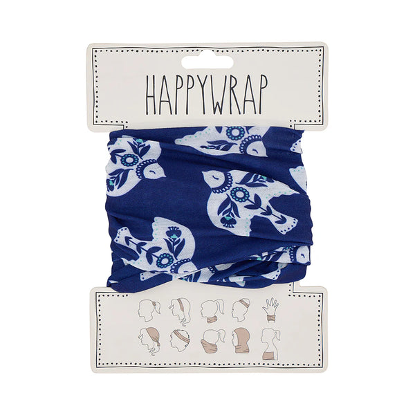 Blue Bird Hair Happy Wrap
