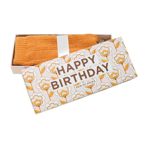 Happy Birthday Boxed Socks
