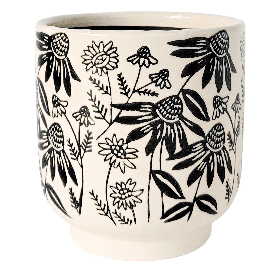 Black Flower Pot