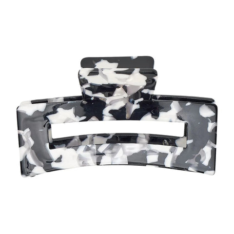 Black & White Tamed Hair Claw
