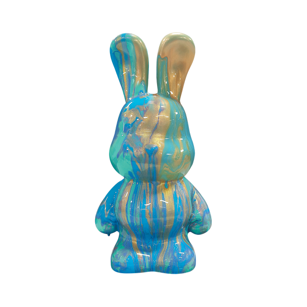 DIY Pour Paint Bunny | Golden Splash