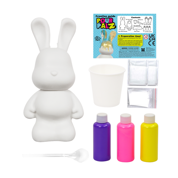 DIY Pour Paint Bunny | Tutti Frutti