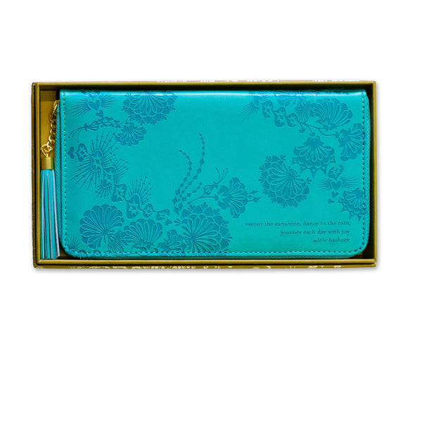 Travel Clutch | Turquoise Twist