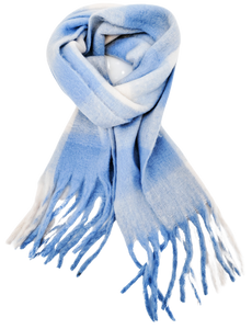 Light Blue Waffle Scarf