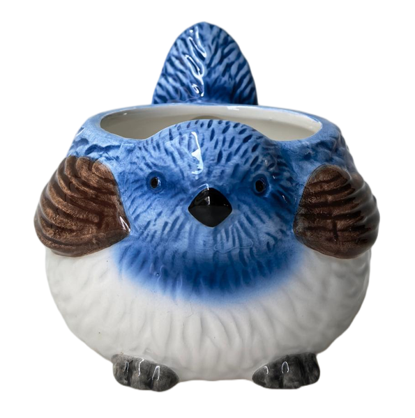 Blue Wren Pot