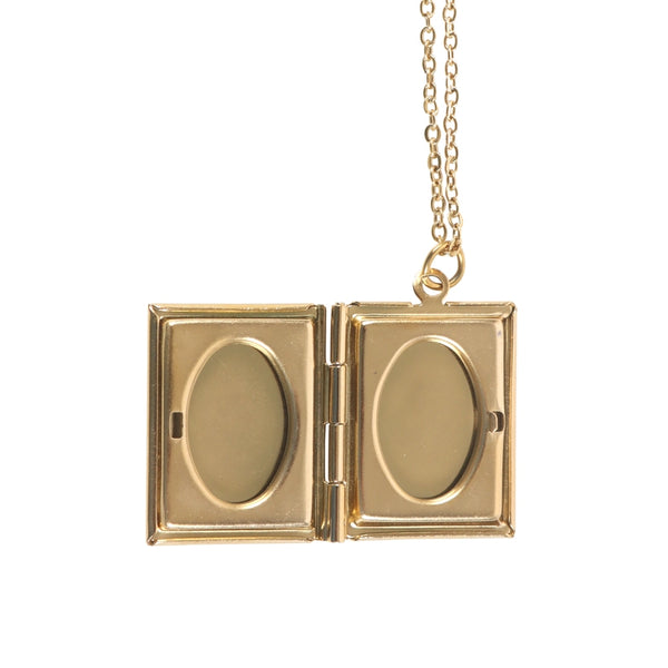 Book Locket Necklace