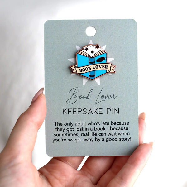 Book Lover Keepsake Pin