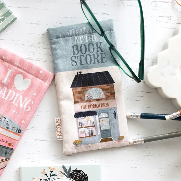 Forever Booked Book Store Glasses Case