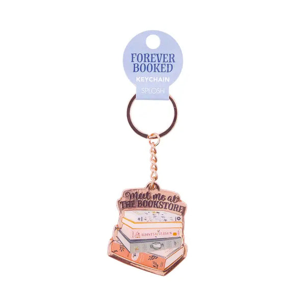 Forever Booked Bookstore Keychain