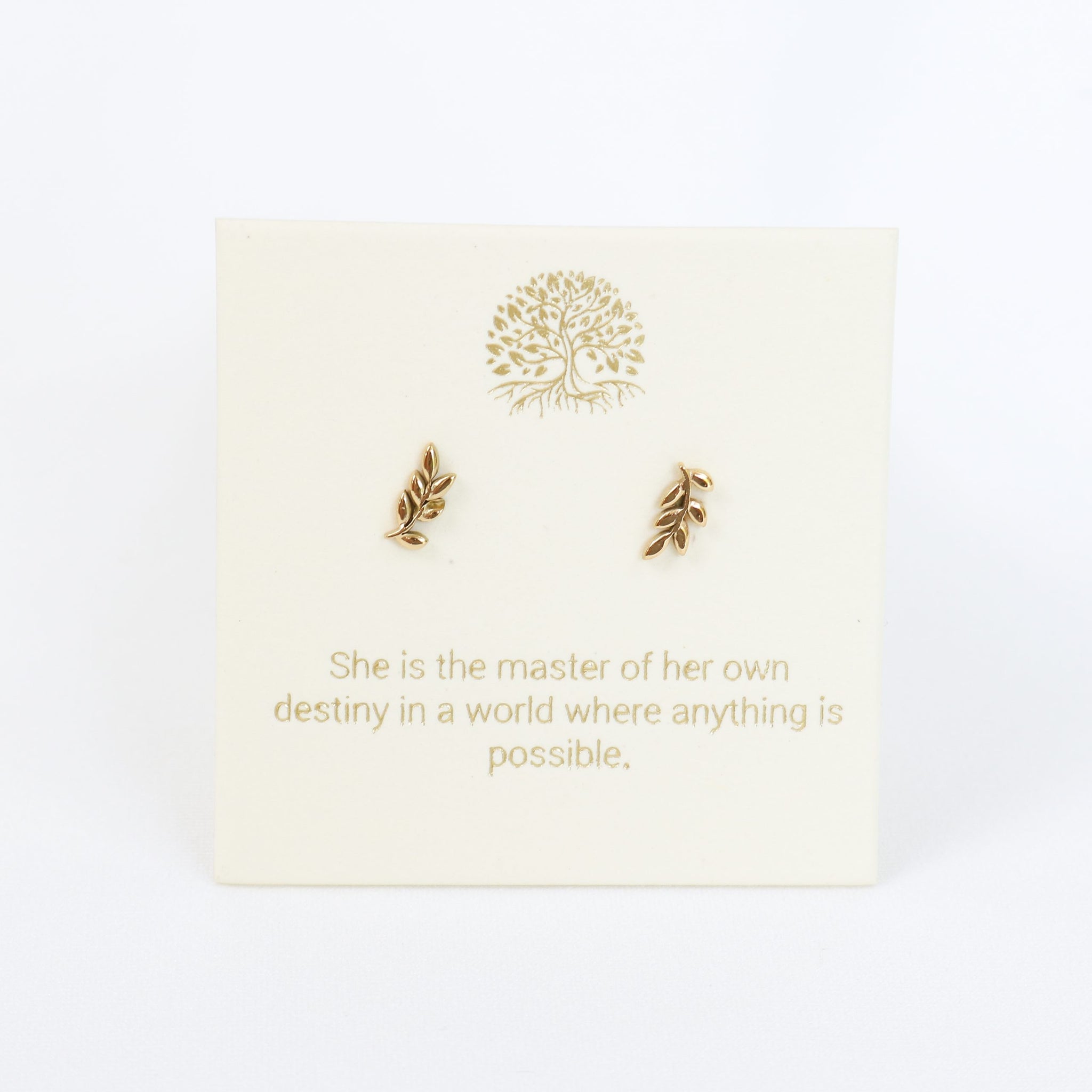 Botanical Gold Inspiration Earrings