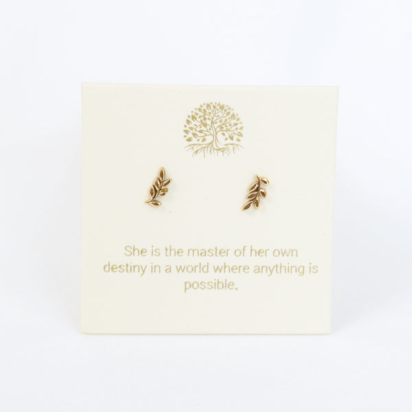 Botanical Gold Inspiration Earrings
