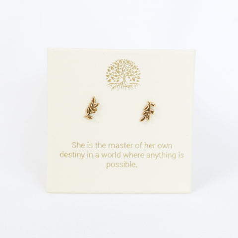 Botanical Gold Inspiration Earrings