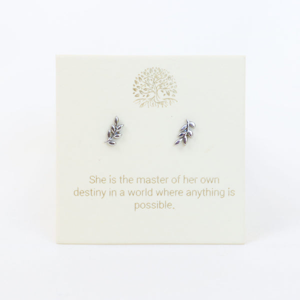Botanical Silver Inspiration Earrings