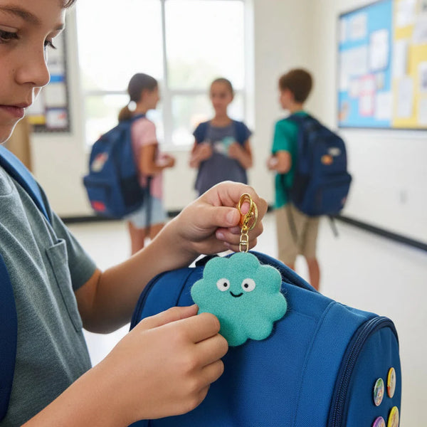 Buddy Feel Good Fuzzy Friend Bag Keychain