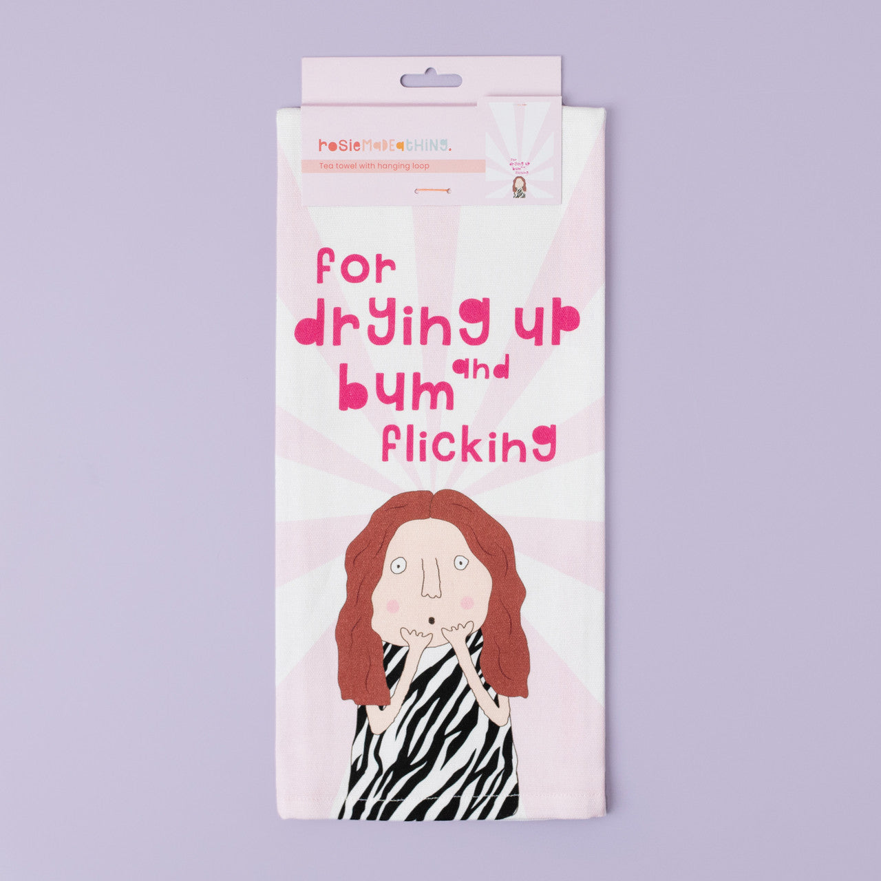 Bum Flicking Tea Towel  | Rosie Made A Thing
