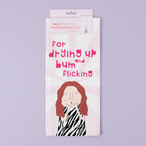Bum Flicking Tea Towel  | Rosie Made A Thing